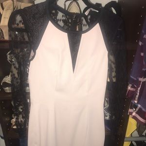 Karen Millen lace sleeve+back dress